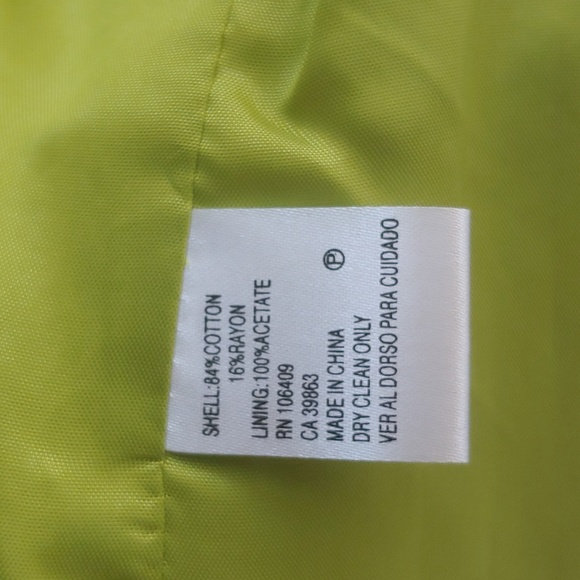 Antonio Melanie Mint Tweed Blazer, 84% Cotton - Picture 5 of 5